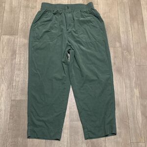 Womens Madewell Balloon‎ Barrel Crop High Rise Lightweight Baggy Pants